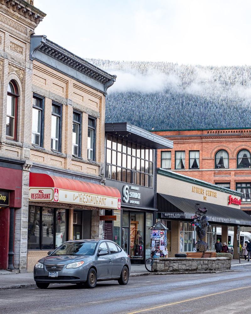 Main street in a BC Interior town